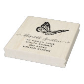 Cute Elegant Butterfly Animal Personal Stationer Rubberstempel (Stempel)