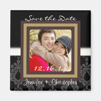 CUTE Elegant Classic Save the Date Magnet