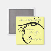 CUTE Elegant Classic Save the Date Magnet (Voorkant / Achterkant)