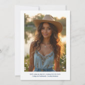 Cute Elegant Coastal Cowgirl Boots & Hat XVs Kaart (Achterkant)