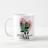 Cute Elegant Dpress Waterverf Dpress Cactus Pun Koffiemok (Links)