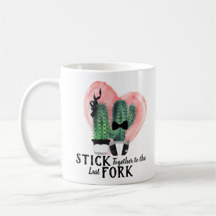 Cute Elegant Dpress Waterverf Dpress Cactus Pun Koffiemok