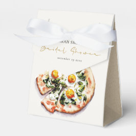Cute Elegant Egg Basil Pizza Vrijgezellenfeest Par Bedankdoosjes