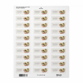 Cute Elegant Egg Basil Pizza Waterverf Address Etiket (Full Sheet)
