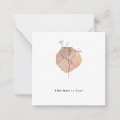 Cute Elegant Flower I Believe In You Quote Card Notitiekaartje (Voorkant)