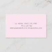 Cute Elegant Glitter Cupcake, Sweets Visitekaartje (Achterkant)