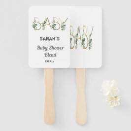 Cute Elegant Greenery Floral Baby shower Handwaaier