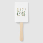 Cute Elegant Greenery Floral Baby shower Handwaaier (Achterkant)
