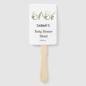Cute Elegant Greenery Floral Baby shower Handwaaier (Voorkant)