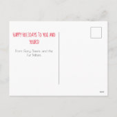 Cute Elegant Holiday Foto Feestdagenkaart (Achterkant)