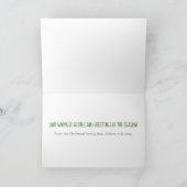 Cute Elegant Holiday Photo Card Kaart (Binnen)