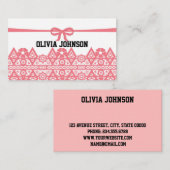 Cute, elegant klantenkaartje (Voorkant / Achterkant)