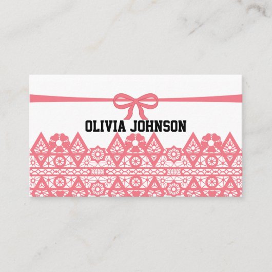 Cute, elegant klantenkaartje (Voorkant)