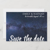 Cute Elegant onder de sterrenband Save The Date (Voorkant)