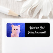 Cute Elegant Personalized Photo Mail Plushiemail Etiket (Insitu)