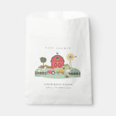 Cute Elegant Red Barnyard Boerderij Animal Baby sh Bedankzakje (Voorkant)