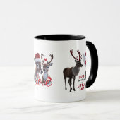 Cute & Elegant Reindeer "Love in Every Little Step Mok (Voorkant rechts)
