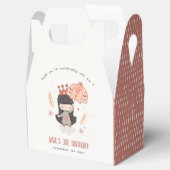 Cute Elegant Rust Boho Princess on Clouds Birthday Bedankdoosjes (Geopend)