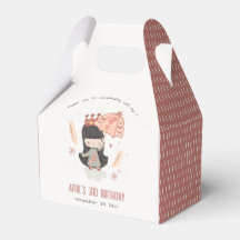 Cute Elegant Rust Boho Princess on Clouds Birthday