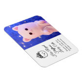 Cute Elegant Script Professional Royal Plushie Magneet (Rechterzijde)