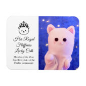 Cute Elegant Script Professional Royal Plushie Magneet (Horizontaal)