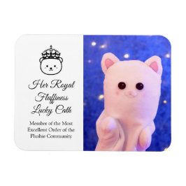 Cute Elegant Script Professional Royal Plushie Magneet