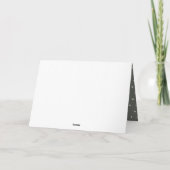 Cute Elegant Soft Oranje Green Floral Boho Wedding Bedankkaart (Achterkant)