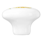 Cute Elegant Stylish Seashells Motif Pattern Keramische Knop (Zijkant)