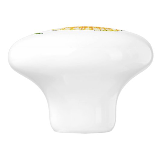 Cute Elegant Stylish Seashells Motif Pattern Keramische Knop (Zijkant)