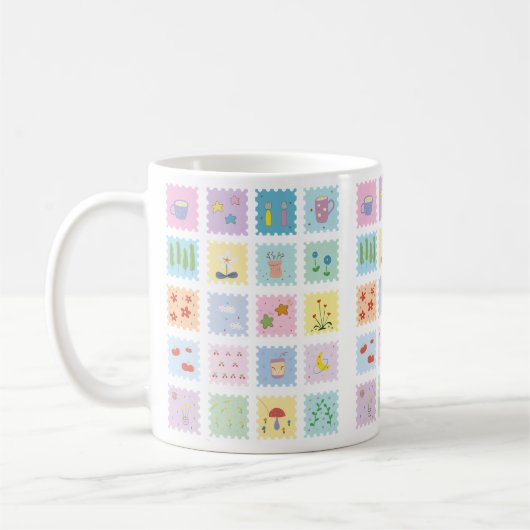 Cute elementen kopje koffiemok (Links)