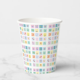 Cute elementen kopje papieren bekers