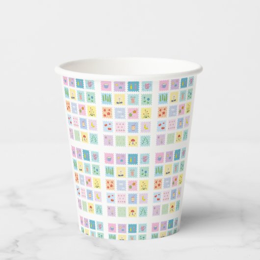 Cute elementen kopje papieren bekers (Voorkant)