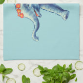 Cute Elephant African Savana Animal Theedoek (Gevouwen)