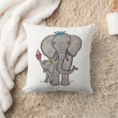 Cute Elephant and Baby Cushion Kussen (Deken)