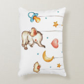 Cute Elephant baby Accent Kussen (Voorkant(Verticaal))