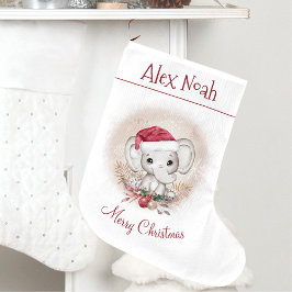 Cute Elephant Baby First Kerststop Grote Kerstsok