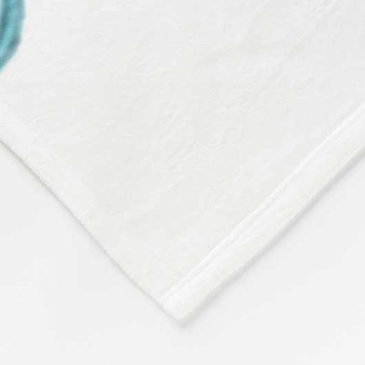 Cute Elephant baby Fleece Deken (Hoek)