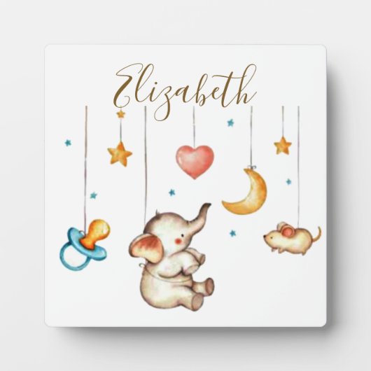 Cute Elephant baby Fotoplaat (Voorkant)