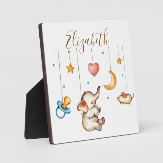 Cute Elephant baby Fotoplaat (Voorkant)