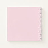 Cute Elephant Baby Girl Shower Guest Book Notitieboek (Achterkant)