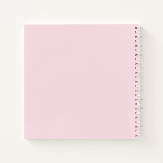 Cute Elephant Baby Girl Shower Guest Book Notitieboek (Achterkant)