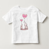 Cute Elephant Baby Hold Balloons Kinder Shirts (Voorkant)