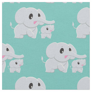 Cute Elephant Baby Nursery Decor Stof