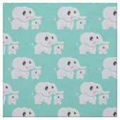 Cute Elephant Baby Nursery Decor Stof (Swatch)