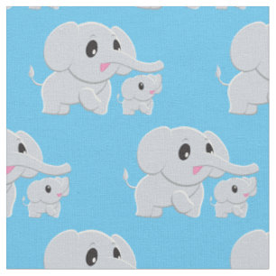 Cute Elephant Baby Nursery Decor Stof