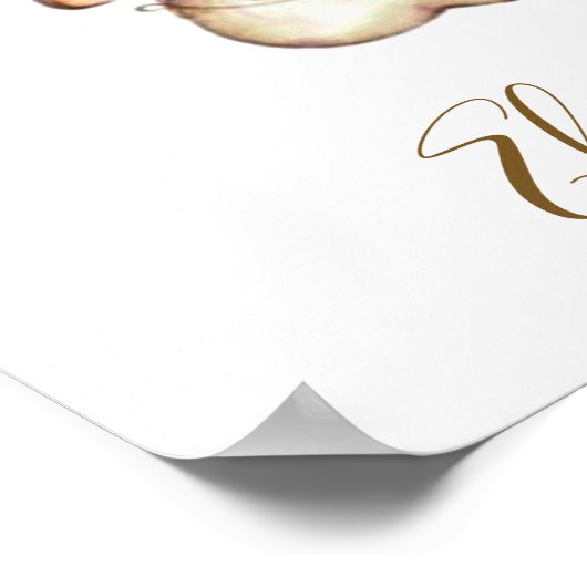 Cute Elephant baby Poster (Hoek)