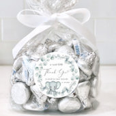 Cute Elephant Baby shower Bedankt Ronde Sticker