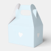 Cute Elephant Baby shower Blue Favor Box Bedankdoosjes (Achterkant)