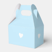 Cute Elephant Baby shower Blue Favor Box Bedankdoosjes (Achterkant)