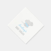 Cute Elephant Baby shower Boy Servet (Hoek)